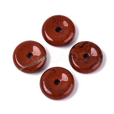 Natural Red Jasper Pendants G-Q601-30B-08-1