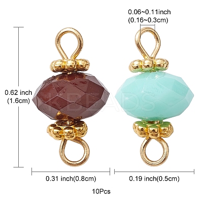 Acrylic Imitation Jelly Connector Charms PALLOY-YW0001-56-1