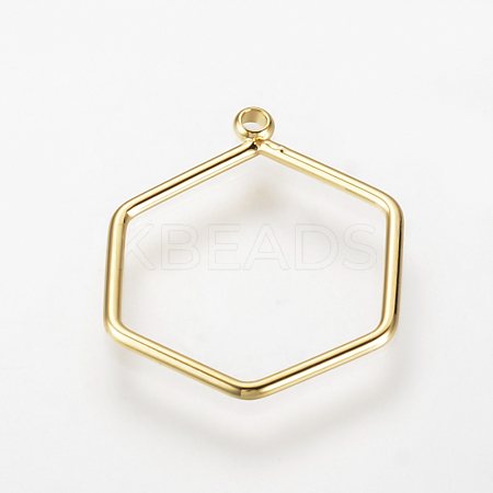 Brass Pendants KK-T020-10G-1