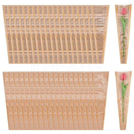 2 Bags 2 Styles Kraft Paper Gift Bags AJEW-FH0003-94-1
