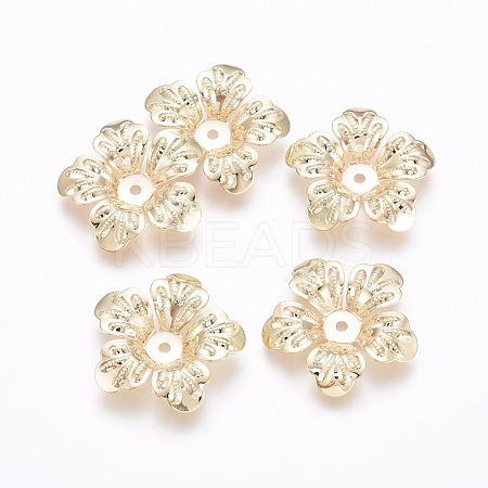 Rack Plating Brass Bead Caps KK-D530-11LG-1