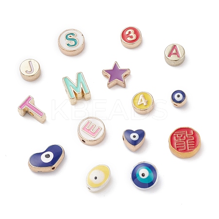 Alloy Enamel Beads ENAM-XCP0001-19-1