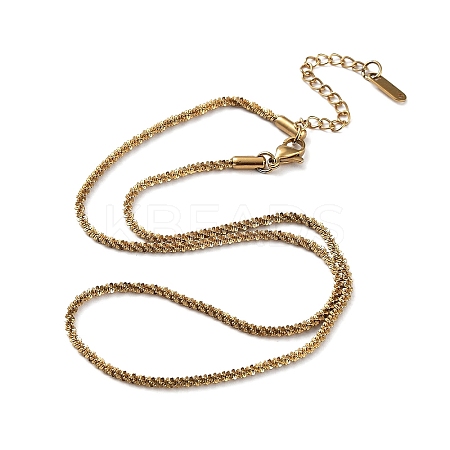 Ion Plating(IP) 304 Stainless Steel Spike Link Chain Necklace NJEW-D045-06G-1