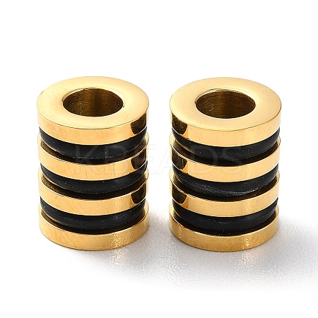 Ion Plating(IP) 303 Stainless Steel European Beads STAS-E454-45G-1
