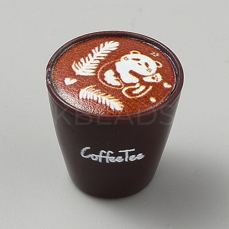 Resin Miniature Mini Dollhous  Coffe Cup DIY-TAC0020-60C-1