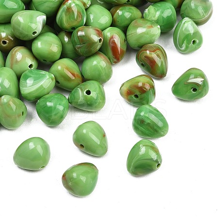 Opaque Acrylic Imitation Gemstone Beads OACR-G064-13B-1