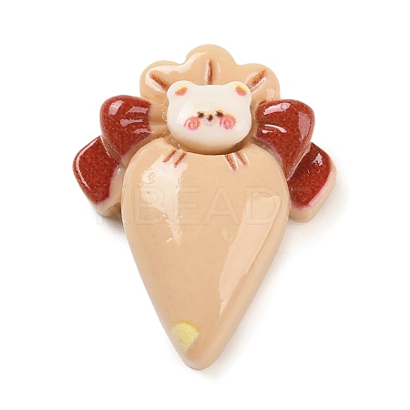 Bear Cream Bag Opaque Resin Decoden Cabochons LS-CRES-Q220-05E-1