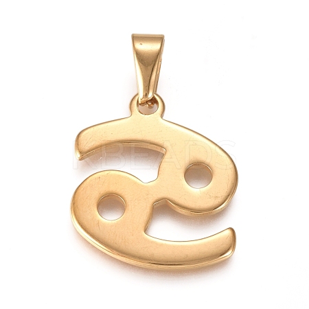 304 Stainless Steel Pendants STAS-L210-06H-G-01-1
