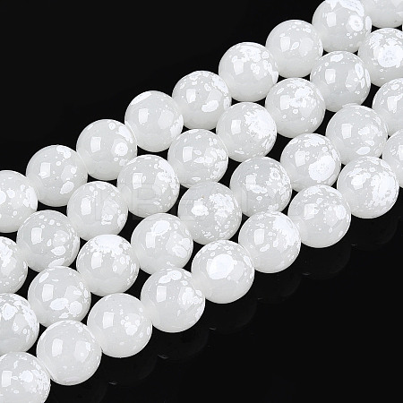 Baking Paint Glass Beads X1-DGLA-N015-10mm-01-1