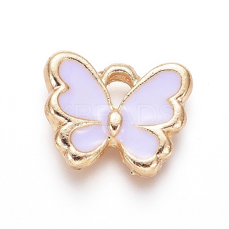 Light Gold Plated Alloy Charms LS-ENAM-L029-06D-1