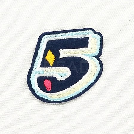 Computerized Embroidery Cloth Iron on/Sew on Patches DIY-K012-03-S1003-5-1