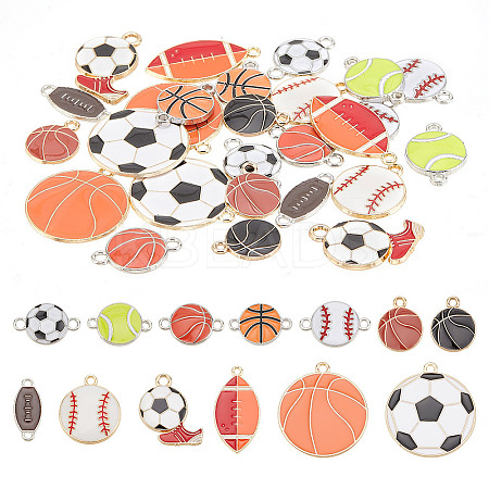 Sports Theme DIY Jewelry Making Findings Kits DIY-AR0003-70-1