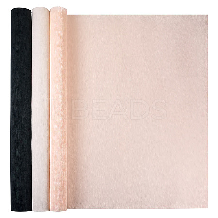 3 Rolls 3 Colors Handmade Crepe Paper DIY-TA0011-55-1