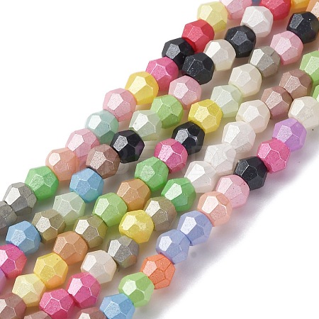 Baking Paint Glass Beads Strands LAMP-R020-02A-1