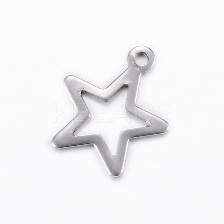 Tarnish Resistant 304 Stainless Steel Charms X-STAS-D445-078-1