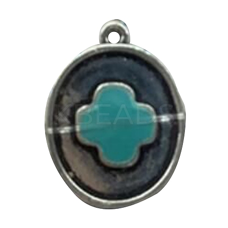 Resin Imitation Turquoise Pendants FIND-TAC0011-72C-1