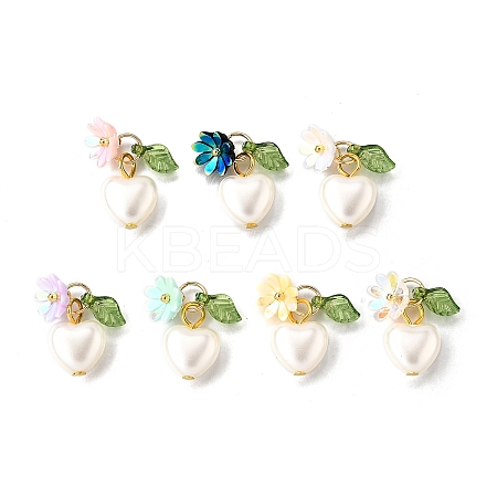 ABS Plastic Imitation Pearl Charms PALLOY-JF04029-S-1