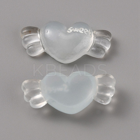 Transparent Resin Cabochons RESI-WH0035-04E-1
