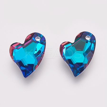 K9 Glass Rhinestone Pendants GLAA-F083-01A-03-1
