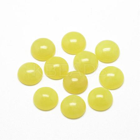 Natural Lemon Jade Cabochons G-R416-16mm-01-1