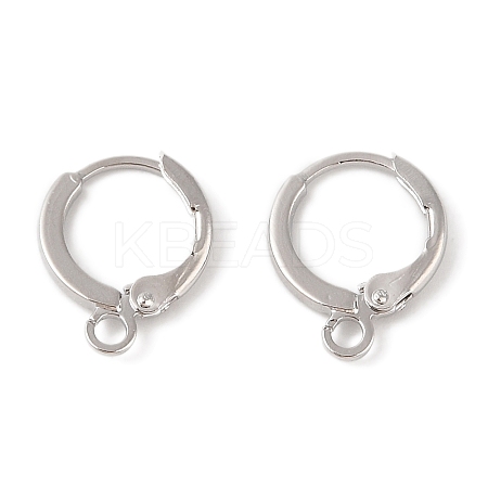Brass Hoop Earrings Finding KK-Q822-01P-1