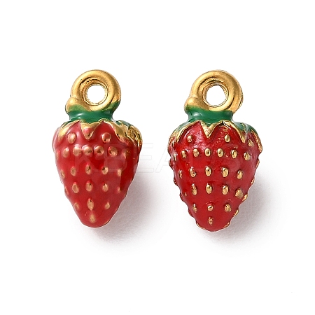 304 Stainless Steel Enamel Charms STAS-B100-06G-09-1