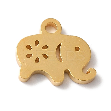 PVD Vacuum Plating 304 Stainless Steel Charms LS-STAS-L081-013G-1