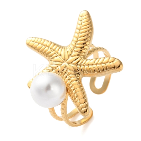 304 Stainless Steel Cuff Rings LS-RJEW-S393-01B-1