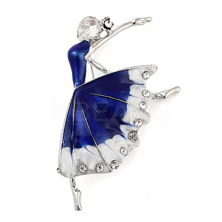 Zinc Alloy Crystal Rhinestone Brooches JEWB-I031-08A-1