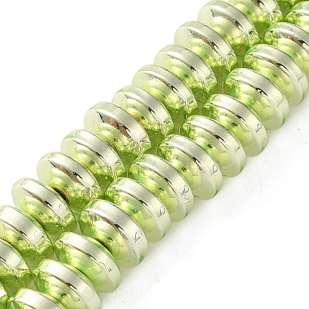 Electroplated Synthetic Non-magnetic Hematite Beads Strands G-C248-A01-5x8mm-01-1