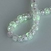 Luminous Handmade Silver Foil Glass Beads Strands FOIL-N029-02B-02-2