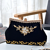 3.8M Ethnic Style Iron on/Sew on Embroidery Flower Polyester Lace Trim Ribbon OCOR-WH0070-121A-5