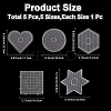5Pcs 5 Styls Acrylic Bean Accessories AJEW-CN0004-68-2