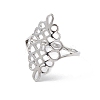 Non-Tarnish Hollow Out Chinese Knot 304 Stainless Steel Finger Ring for Women RJEW-E073-09P-2