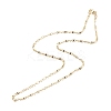 Brass Oval Link Chains Necklace for Women LS-NJEW-P265-09G-2