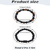 Natural Mixed Gemstone Stretch Bracelets BJEW-LP0001-25D-2