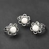 Natural Howlite Adjustable Rings RJEW-P043-01P-21-1