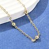 Brass Satellite Chains Necklace for Women NJEW-P265-06G-1