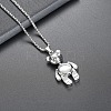 Alloy Bear Pendant Necklaces FS-WGADD22-02-1