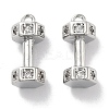 Brass Micro Pave Clear Cubic Zirconia Pendants KK-M102-46P-1