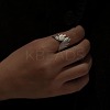 Wing Alloy Adjustable Cuff Open Rings FS-WG6CA92-01-4