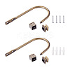 Zinc Alloy U Shape Hook Hangers Curtain SW-TAC0002-08B-2