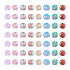 240Pcs 8 Colors Transparent Baking Painted Glass Beads GLAA-TA0001-18-2