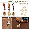3Pcs 3 Style Brass Lucky Coins Five Emperor Money Feng Shui Coins Pendant AJEW-FH0002-29-5