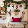 12Pcs 4 Styles Cloth Christmas Stocking Gift Bag Pendant Decoration FIND-SP0020-60A-5