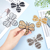 Glitter Hotfix Rhinestone Iron on Patches DIY-PH0003-06-3