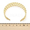 304 Stainless Steel Cuff Bangles for Women BJEW-Z097-07G-5