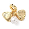 Brass European Dangle Charms KK-D502-07G-1