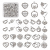 32PCS 16 Style Alloy Rhinestone Pendants ALRI-TA0001-16-1