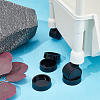 4Pcs Plastic Antislip Furniture Wheel Stopper FIND-GF0005-83-4